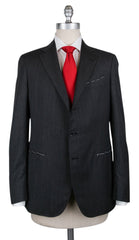Borrelli Charcoal Gray Wool Fancy Suit - 42/52 - (201803122)