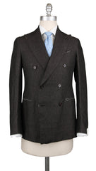 Luigi Borrelli Dark Brown Linen Suit - (LB169861R8) - Parent
