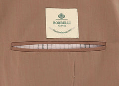 Luigi Borrelli Light Brown Cotton Solid Suit - (LBDP175160R8) - Parent