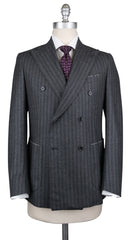 Luigi Borrelli Dark Gray Wool Striped Suit - (LB203330R7X3) - Parent
