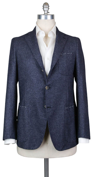 Luigi Borrelli Navy Blue Wool Sportcoat -  42/52 - (B32261910)