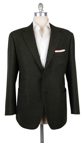 Luigi Borrelli Olive Green Sportcoat - 44 US / 54 EU