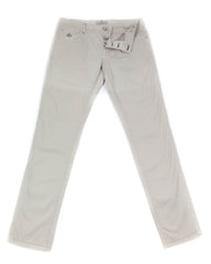 Luigi Borrelli Beige Solid Pants - Super Slim - 33/49 - (CAR2481530)