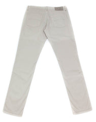 Luigi Borrelli Beige Solid Pants - Super Slim - 33/49 - (CAR2481530)