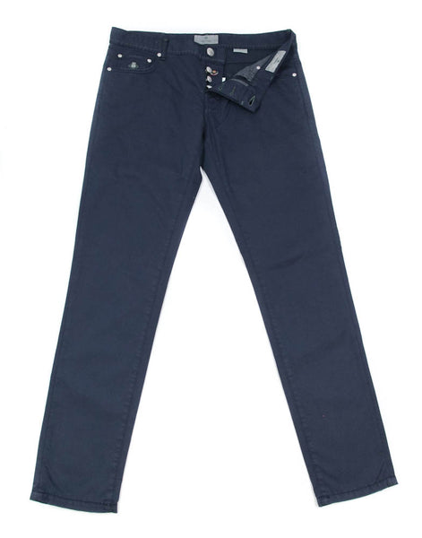 Luigi Borrelli Navy Blue Pants - Super Slim - 42/58 - (CAR2481591)