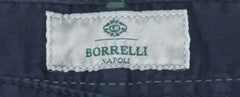 Luigi Borrelli Navy Blue Solid Stretch Pants - Super Slim - (RX) - Parent