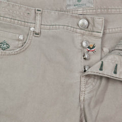 New $400 Luigi Borrelli Light Brown Pants - Super Slim - 34/50 - (CAR4051523)
