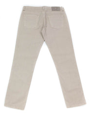 Luigi Borrelli Beige Solid Pants - Super Slim - 32/48 - (CAR4051530)