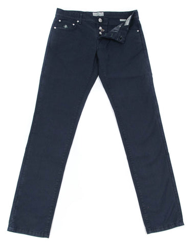 Luigi Borrelli Navy Blue Pants - 35 US / 51 EU