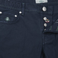 Luigi Borrelli Navy Blue Pants - Super Slim - 34/50 - (CAR4051591)