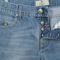 Luigi Borrelli Denim Blue Jeans - Super Slim - 33/49 - (CARSS14711650)