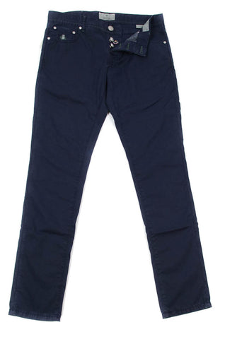 Luigi Borrelli Navy Blue Pants - 33 US / 49 EU