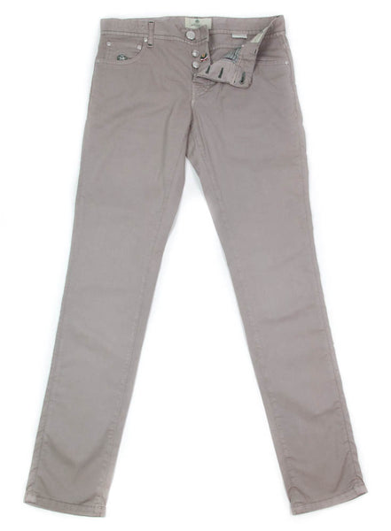 New $400 Luigi Borrelli Light Brown Pants - Super Slim - 33/49 - (CARSS29310573)