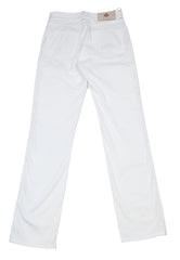 Borrelli White Solid Pants - Full - (CHIJ03010) - Parent