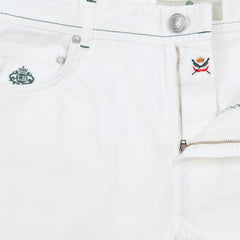 Borrelli White Solid Pants - Full - (CHIJ03010) - Parent