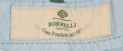 Borrelli Light Blue Solid Pants - Full - (CHIJ03070) - Parent