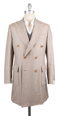 Luigi Borrelli Brown Cashmere Coat - (LBCOAT131860) - Parent