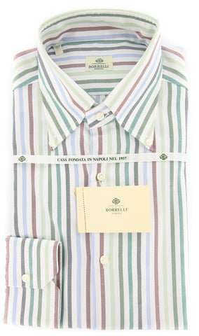 Luigi Borrelli Green Shirt - Slim