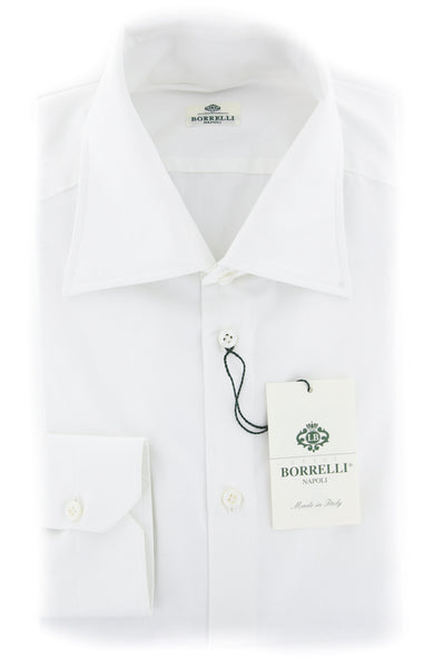 Luigi Borrelli White Solid Shirt - Slim - (DRWHTHENRYFSPT2PB) - Parent
