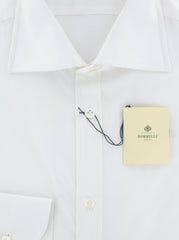 Luigi Borrelli White Solid Cotton Shirt - Slim - (YZ) - Parent