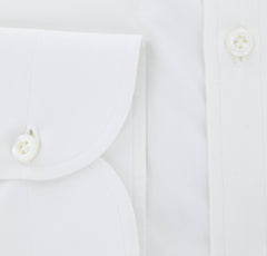 Luigi Borrelli White Solid Cotton Shirt - Slim - (YZ) - Parent