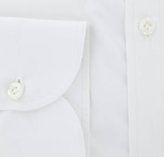 Luigi Borrelli White Solid Cotton Shirt - Slim - (TK) - Parent