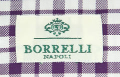 Luigi Borrelli Purple Plaid Shirt - Extra Slim - (BO) - Parent