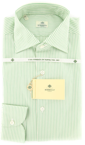 Luigi Borrelli Green Shirt - Extra Slim