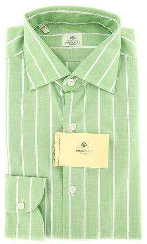 Luigi Borrelli Green Shirt - Extra Slim