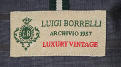Luigi Borrelli Navy Blue Striped Cotton Shirt - Extra Slim - (GB3963) - Parent
