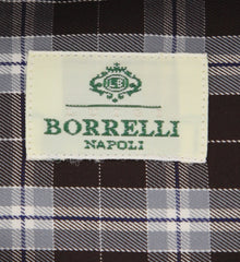 Luigi Borrelli Brown Plaid Cotton Shirt - Extra Slim - (YR) - Parent
