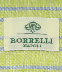 Luigi Borrelli Green Striped Shirt - Extra Slim - (EV254RALBDPT2) - Parent