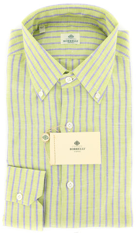 Luigi Borrelli Green Shirt - Extra Slim
