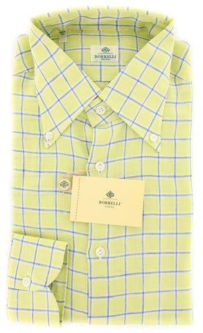 Luigi Borrelli Green Shirt - Extra Slim