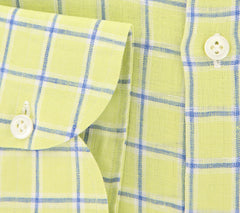 Luigi Borrelli Green Window Pane Shirt - X Slim - (EV326LIVBDPT1) - Parent