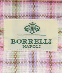 Luigi Borrelli Pink Plaid Linen Shirt - Extra Slim - (TI) - Parent