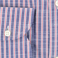 Luigi Borrelli Red Striped Shirt - Slim - (EV06100672) - Parent
