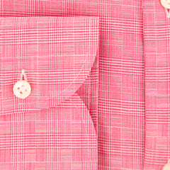 Luigi Borrelli Pink Plaid Shirt - Slim - (EV06102040) - Parent