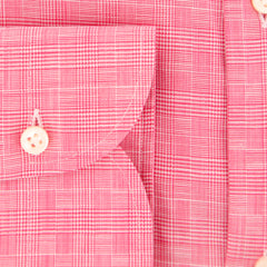 Luigi Borrelli Pink Plaid Shirt - Extra Slim - (EV06102040) - Parent