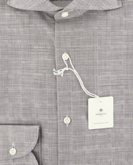 Luigi Borrelli Brown Plaid Shirt - Slim - (EV06102060) - Parent