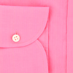 Luigi Borrelli Pink Solid Shirt - Slim - (EV061143N35) - Parent