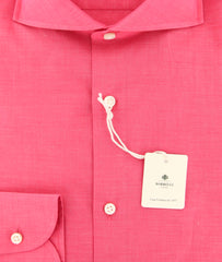 Luigi Borrelli Pink Solid Shirt - Slim - (EV061149N35) - Parent