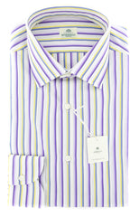 Luigi Borrelli Purple Shirt - Slim - 15.75/40 - (EV0612781)
