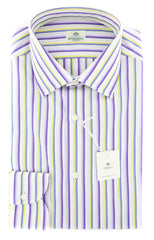 Luigi Borrelli Purple Shirt - Extra Slim - 15.75/40 - (EV0612781)