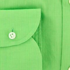 Luigi Borrelli Green Solid Shirt - Slim - (EV061275ST) - Parent