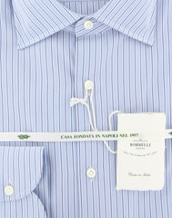 Luigi Borrelli Blue Striped Shirt - Slim - (70LB1654) - Parent