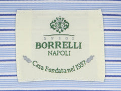 Luigi Borrelli Blue Striped Shirt - Slim - (70LB1654) - Parent