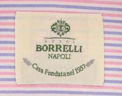 Luigi Borrelli Pink Striped Shirt - Slim - (L1221171) - Parent