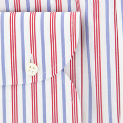 Luigi Borrelli Red Striped Shirt - Slim - (L12201711) - Parent