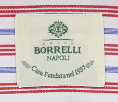 Luigi Borrelli Red Striped Shirt - Slim - (L12201711) - Parent